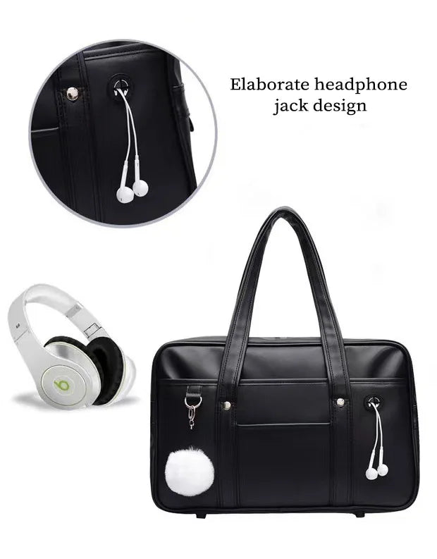 Japanese Schoolbag Women Handbag Shoulder Book Bag Uniform Bag Laptop Bag Commuter Briefcase Comic Con Tote Bags Crossbody Bags