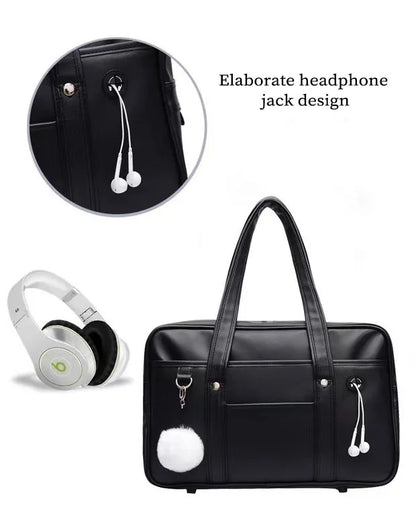 Japanese Schoolbag Women Handbag Shoulder Book Bag Uniform Bag Laptop Bag Commuter Briefcase Comic Con Tote Bags Crossbody Bags