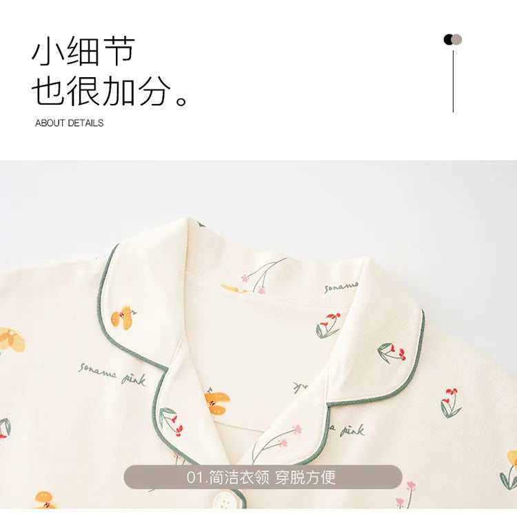 Newest M-5XL Women Short Sleeve Nightdress With Chest Pad Female Knited Cotton Nightwear Sleepdress