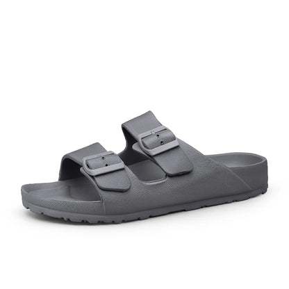 Summer Adjustable Soft Slides Slippers For Men Flat EVA Slippers Lightweight Anti Slip Slippers Size 34-47 48 49  Dropshipping