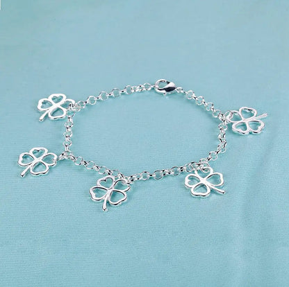 925 Sterling Silver Bracelet Heart High Quality Romance Chain For Woman Men Fashion Engagement Party Wedding Jewelry Gift