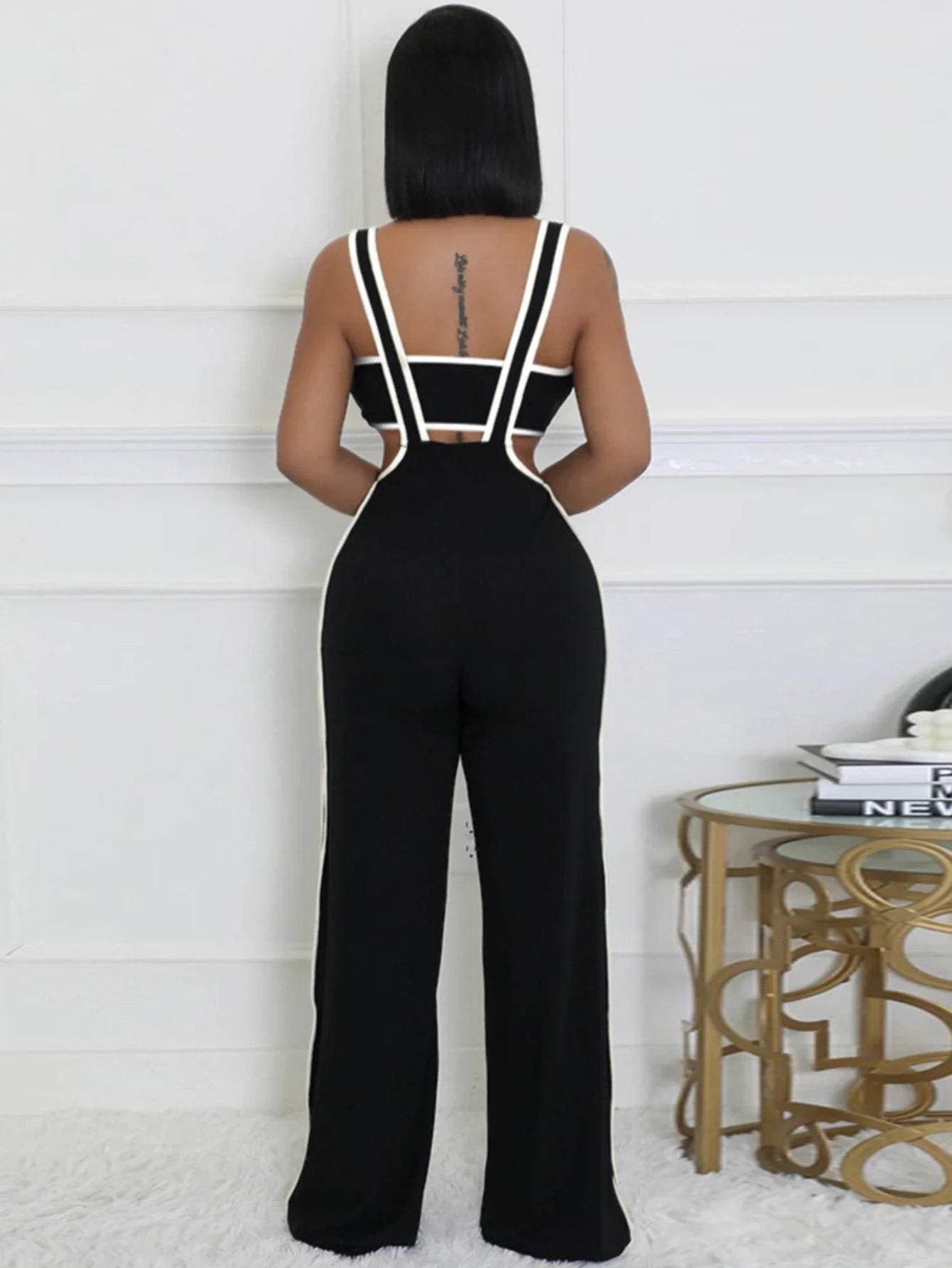 Sexy jumpsuit women pants summer casual Pants set jumpsuits Wide leg pants body party club outfits bodysuit Two pieces overalls