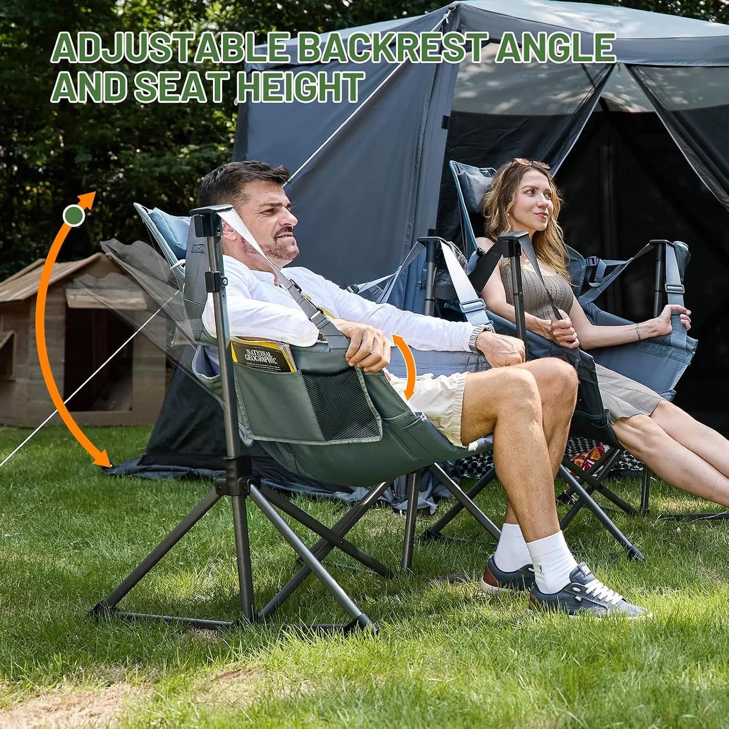 Oversized Hammock Camping Chair, Portable Swinging Chair for Outdoor, 400 lbs Capacity