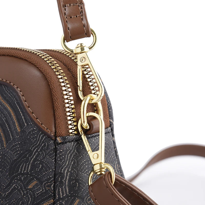 Luxury Designer Women's Shoulder Bag Fashion Print Purse Ladies High Quality Leather Crossbody Bag Messenger Commuter Sac A Main