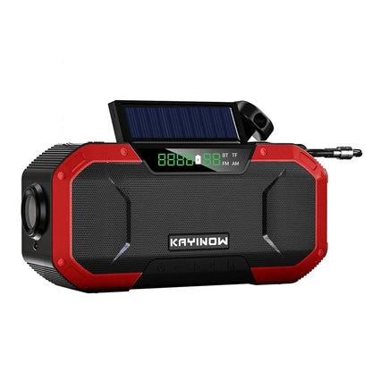 Multi-purpose Emergency Radio Hand Crank USB Rechargeable On Batteries Solar Portable FM Radio Flashlight Reading Lamp SOS Alarm
