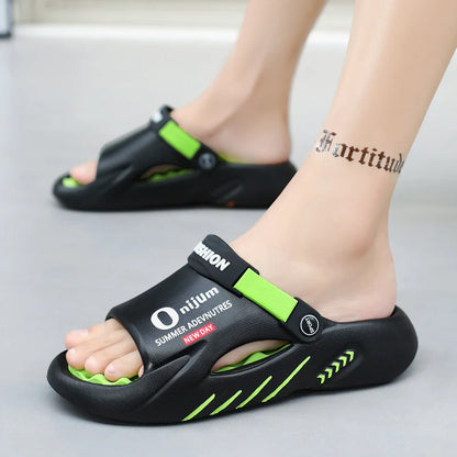 Men Sandals New Summer EVA Soft-soled Platform Slides Slippers Indoor Outdoor Walking Beach Shoes Flip Flops Mens Shoes