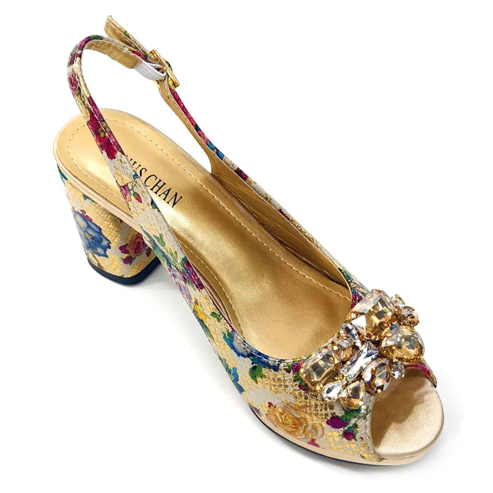 Venus Chan Italian Design Shoes and Bags Matching Set 2024 Women High Heel Party Purple Color Nigeria Wedding Bigger Size Shoes