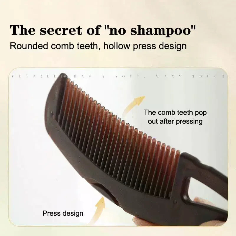 Oil-Control Energy Comb, Hollow Scalp Brush, No Shampoo Needed, Removes Grease & Dandruff, Hair Cleansing Massage Comb for Oily