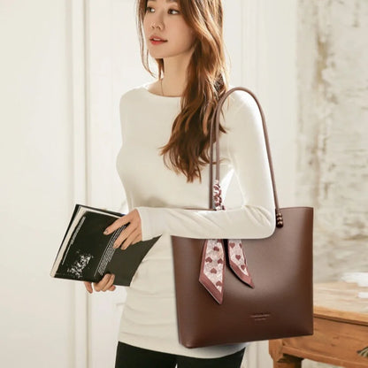Genuine Brand Luxury Purses and Handbags Women Bags Designer Soft Leather Shoulder Top-handle Commute Bag Female Sac A Main Tote
