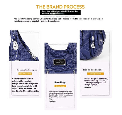 Fashion Handbags Women Shoulder Bags PU Leather Handbag Female Satchel Big-capacity Shoulder Purse Bag Bolsa Feminina