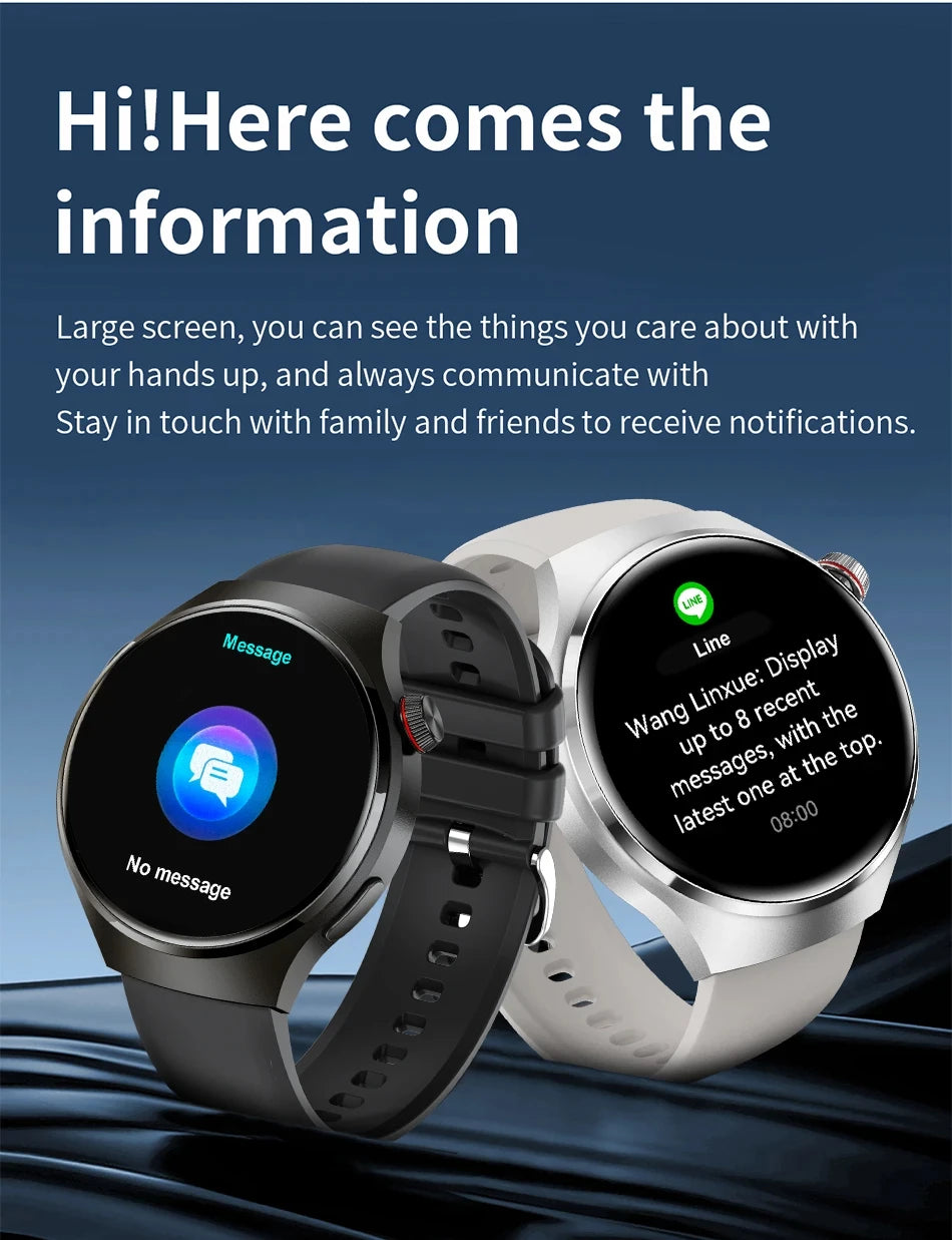 LAXASFIT 2026 New Smartwatch 1.52-inch HD Display Wireless Charging Bluetooth Calling Men's Sports Smart Watch