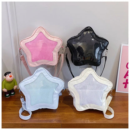 Japanese Style Minimalist Cute Aesthetic Shoulder Bag for Students Kawaii Crossbody Purse Street Fashion Ita Bags Handbags bolso