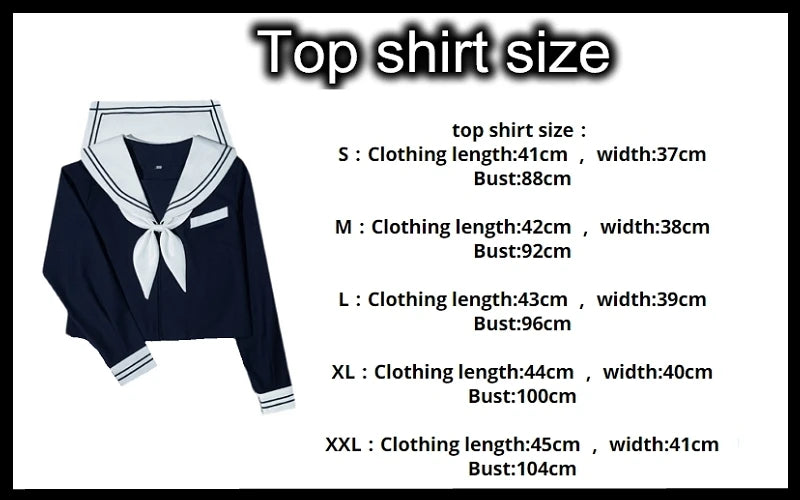 65cm longuette JK Uniform Sets Japanese Women girls uniform dark blue Short/long Sleeve School Uniforms Sailor Pleated Skirt