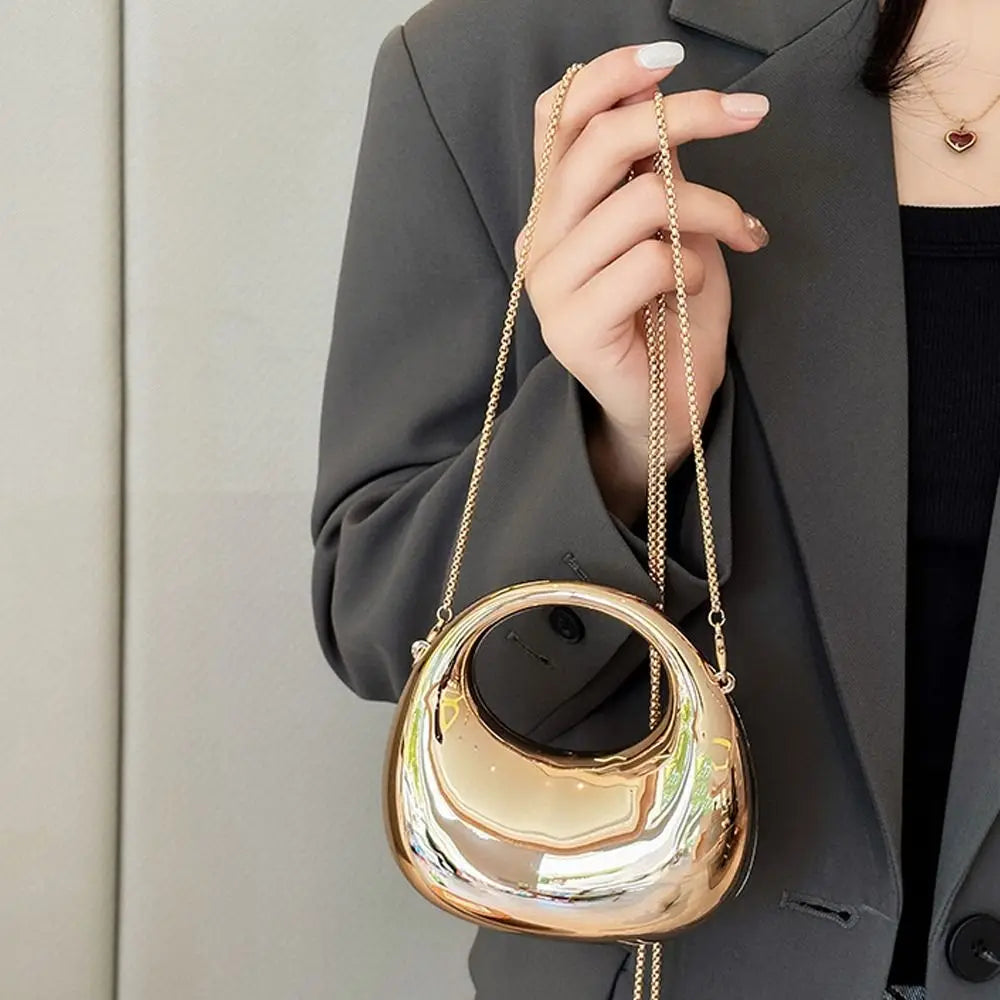 Fashion Acrylic Clutch Bags Elegant Small Handbags Portable Handle Wrist Bag for Women