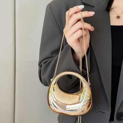 Fashion Acrylic Clutch Bags Elegant Small Handbags Portable Handle Wrist Bag for Women