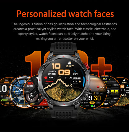 2026 T-Rex3 Ultra 1100mAh Battery Smart Watch GPS Track Compass IP69K Waterproof Sports tracker Outdoors Military Smartwatches