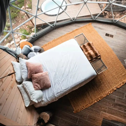 Outdoor Geodesic Dome Tent Luxury Waterproof Glamping Airbnb Hotel Camping Resort Rental Business Easy Setup Custom Dome Shelter