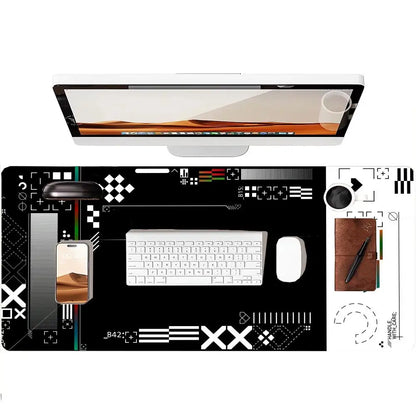 Geometry Pattern Mouse Pad Large Computer Office Table Mats Rubber Anti-slip Gaming Keyboard Mousepads Long Desk Pads 1000x500mm