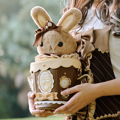 Japanese Original Lolita Cartoon Cute Rabbit Plush Shoulder Bag Sweet Kawaii Jk Uniform Oblique Span Bag