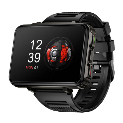LOKMAT APPLLP 5 MAX  Android Watch Phone Square Big Screen Wifi 4G Calls Smartwatches Dual Camera with Flashlight Gaming Watch