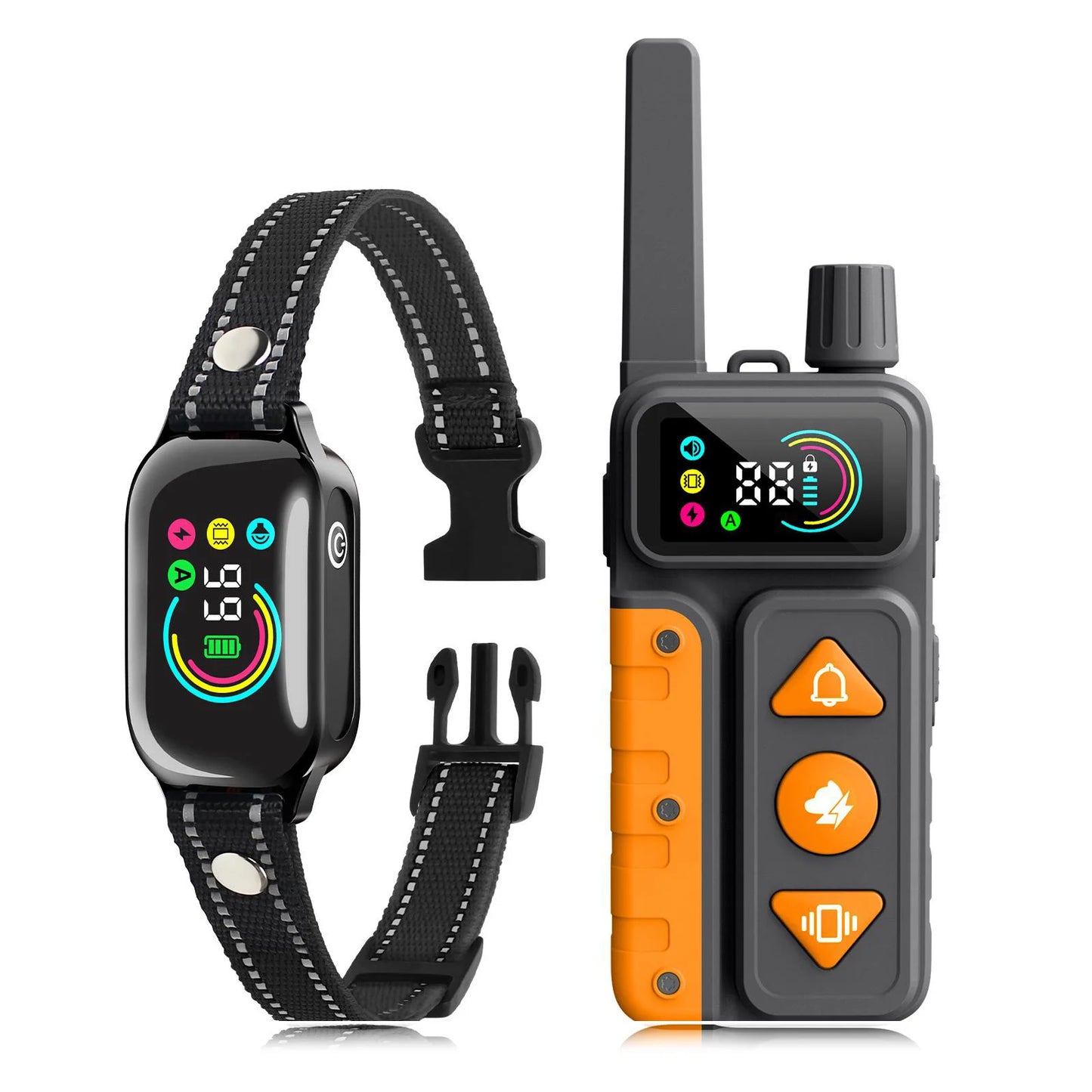 2026 New AI Dog Training Collar for 10-120lbs Dogs,2 in 1 Automatic Anti Bark Electric Collar,3300FT IPX7 Dog Shock Collar