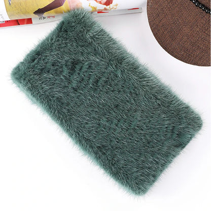 headbands for women Real fur hair band hair accessories Mink knitting female headband for hair Elastic band made scarf