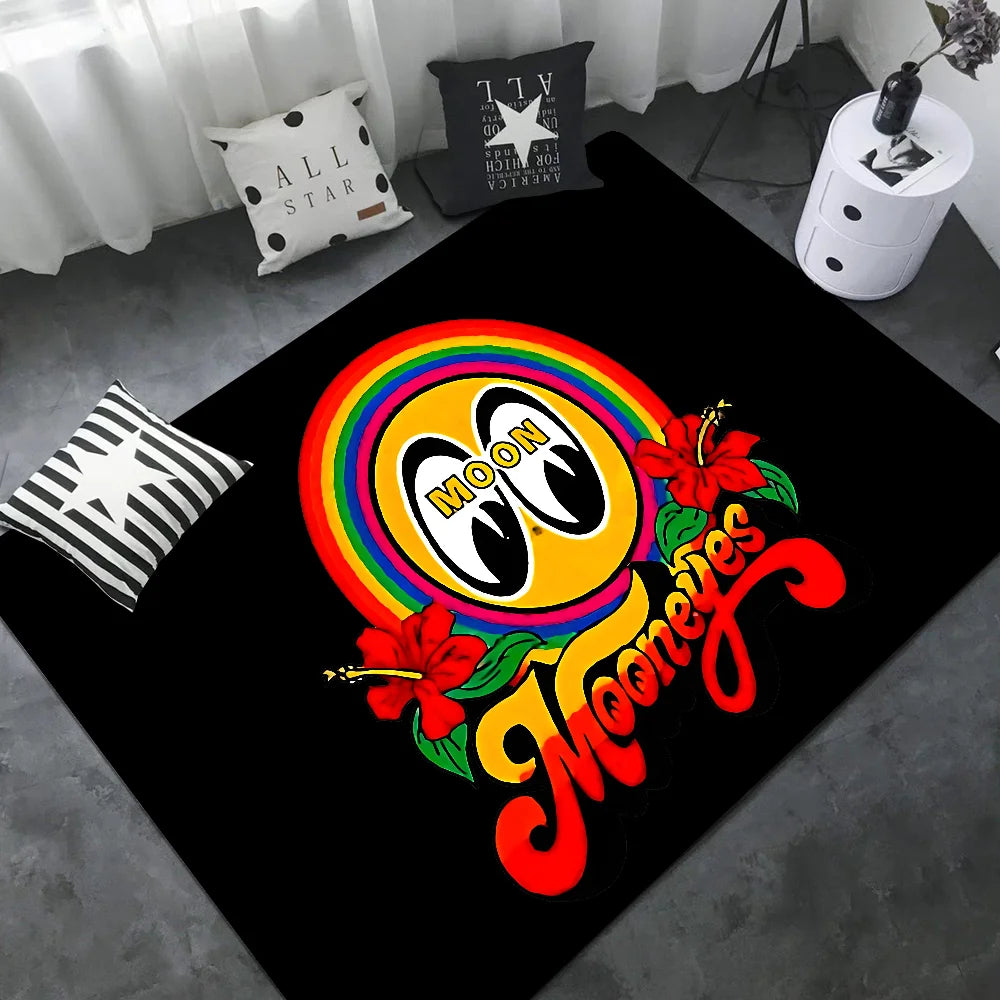 Mooneyes Door Mat Washable Non-Slip Living Room Sofa Chairs Area Mat Kitchen Welcome Doormat