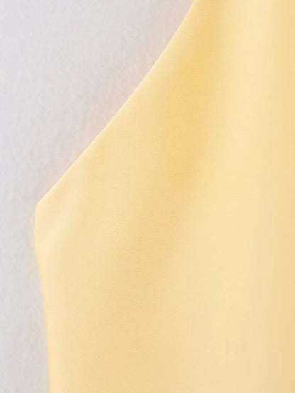 HH Spring Elegant Women Satin Halter Tops 2026 Summer Backless Off Shoulder Corset Vest Female Fashion Slim Crop Tank Top