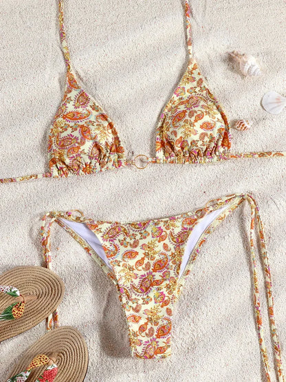 Two Piece Suit Bikinis 2026 Women Swimsuit Push Up Bathing Suit Sexy Bikinis Sets Swimwear Print Beachwear Solid Biquinis