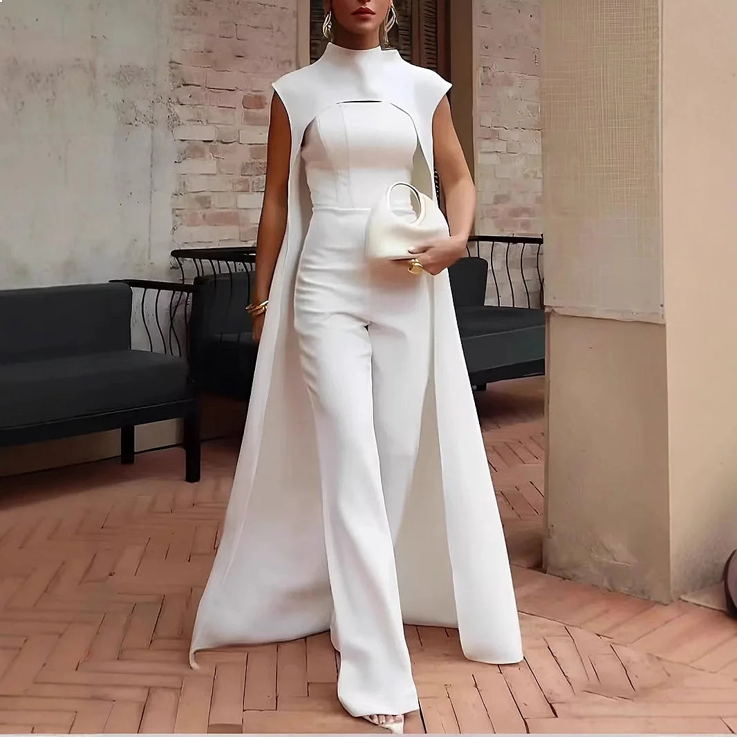 Summer Jumpsuit Women Sleeveless Long Jumpsuits Wide Leg Pants Overall Playsuit Matching Set