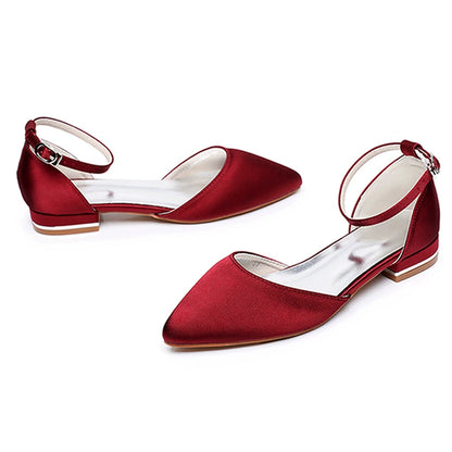Crystal Queen Women Sandals Ladies Sexy Shoes Female Flats Point Toe Summer Shoes Casual Party Dress Flat