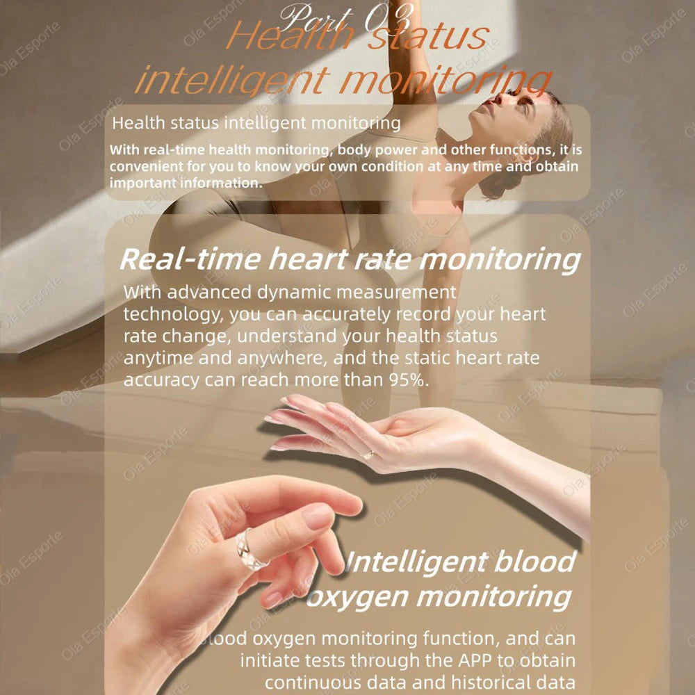 2026 New Smart Ring Women Heart Rate, Blood Oxygen, Blood Pressure and Sleep Monitoring, Smartring Men Multiple-sport Modes Ring