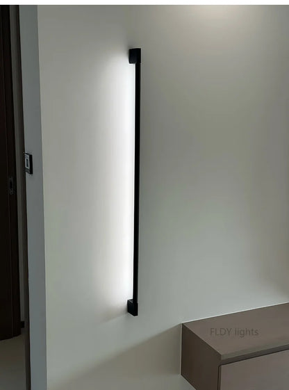 Modern Minimalist Long Wall Lamp LED Wall Mounted Light Indoor Living Room Bedroom Background Lamp Home Decora Fixtures 110/220V