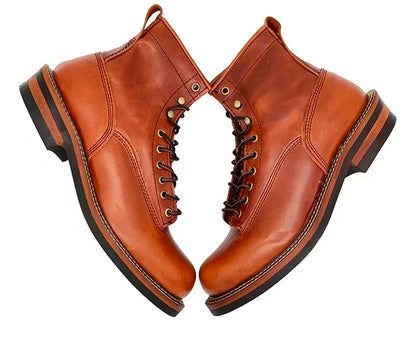 Men High Quality Brand Outdoor Genuine Leather Boots Special Desert Combat Boots Men's Designer Shoes Ankle
