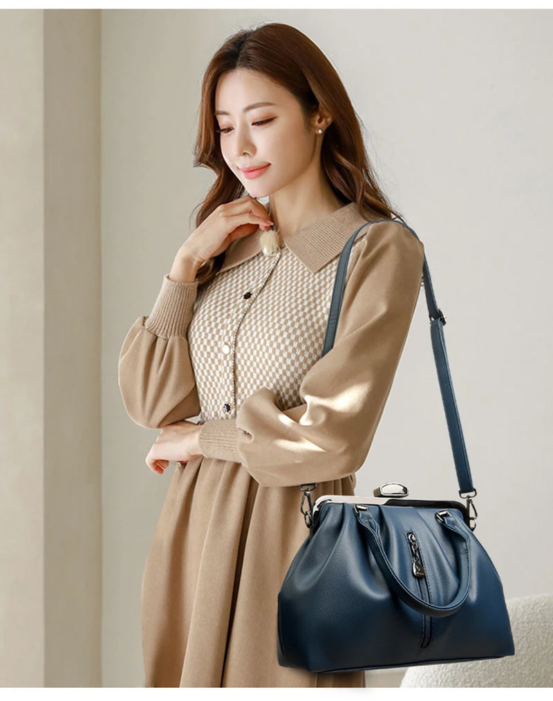 Brand Luxury Handbags Women Bags Designer Real Leather Handbag Leisure Crossbody Bags for Women New Lady Shoulder Bag Tote Bolsa