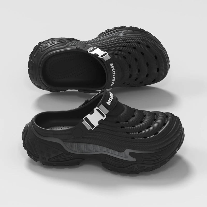 Clogs Platform Slippers Men Summer Luxury Designer Shoes Male Casual Sandals Fashion Indoor Outdoor Beach Slides Unisex Non-Slip