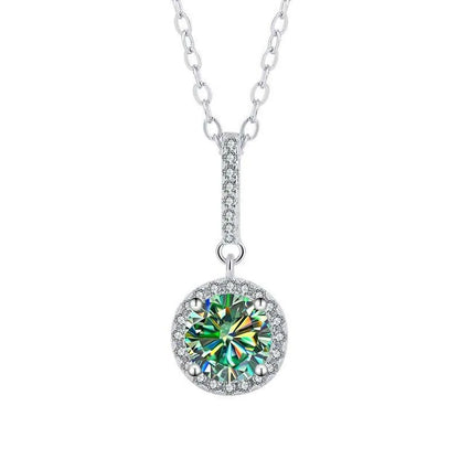 TY D VVS1 Moissanite Pandent Necklace GRA Certified 0.5-2ct Lab Diamond s925 Sterling Silver Dainty Necklaces for Women