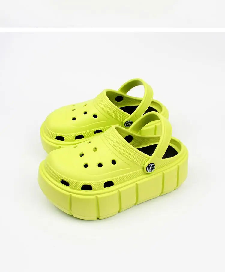Women's Flat Shoes Non-Slip Slippers Women 7cm Height Sandals Luxury Brand Platform Heels Eva Clogs Fashion Girl Slippers