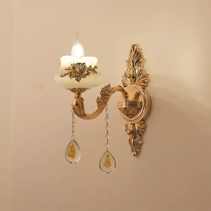 Nordic Luxury Gold Crystal LED Ceiling Chandelier LOFT Villa Lustre LED Pendant Lamp Living Room Hotel Hall Decor Hanging Lamps