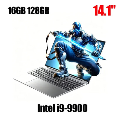 2026 14.1' Ultra Slim Laptop Intel Core I9-9900 16GB RAM 1/2TB SSD Windows 11 Fingerprint Unlock Office Game Backlight Laptop