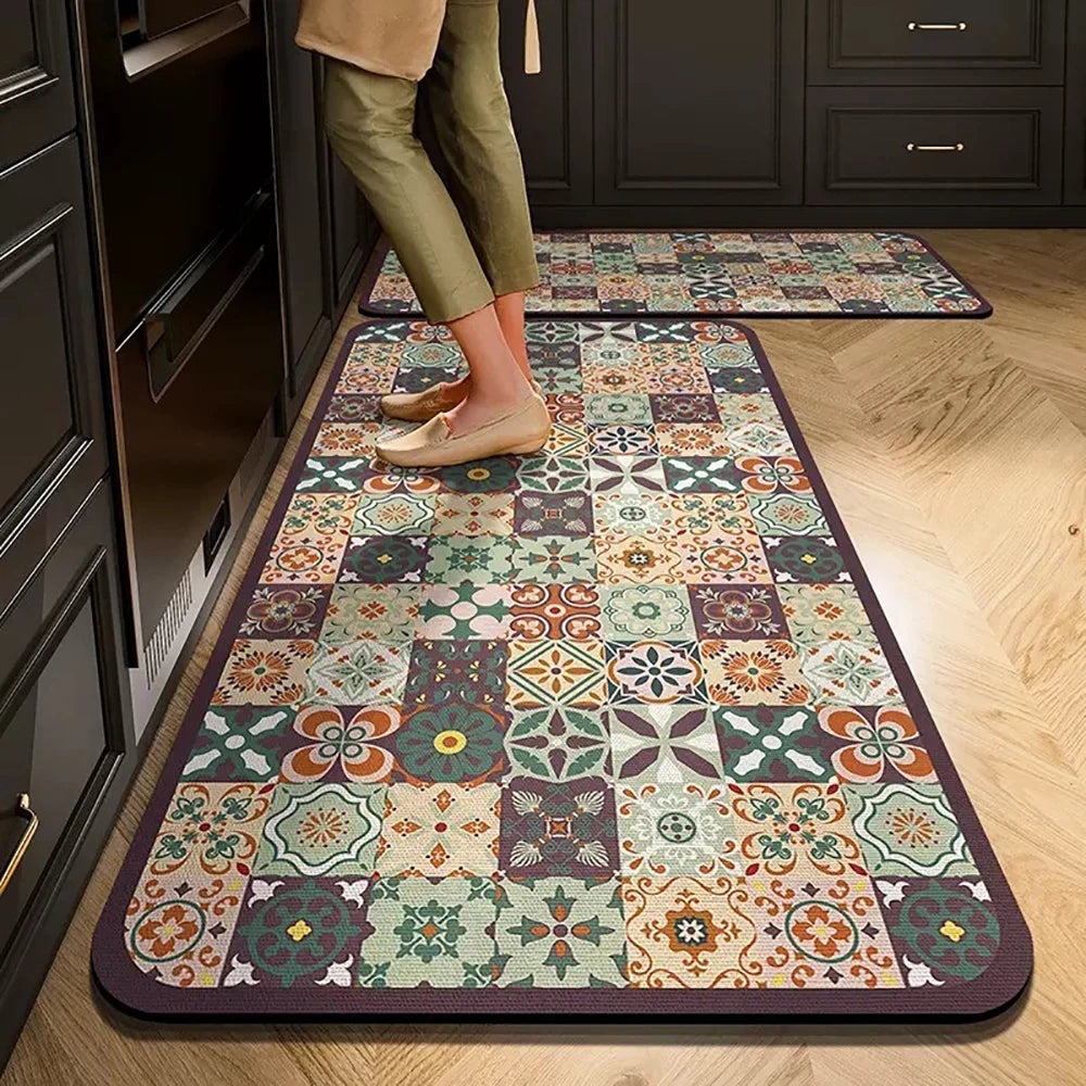 VIKAMA Kitchen Floor Mat Living Room And Bedroom Entrance Door Mat Home Decoration Laundry Room Corridor Long Small Carpet