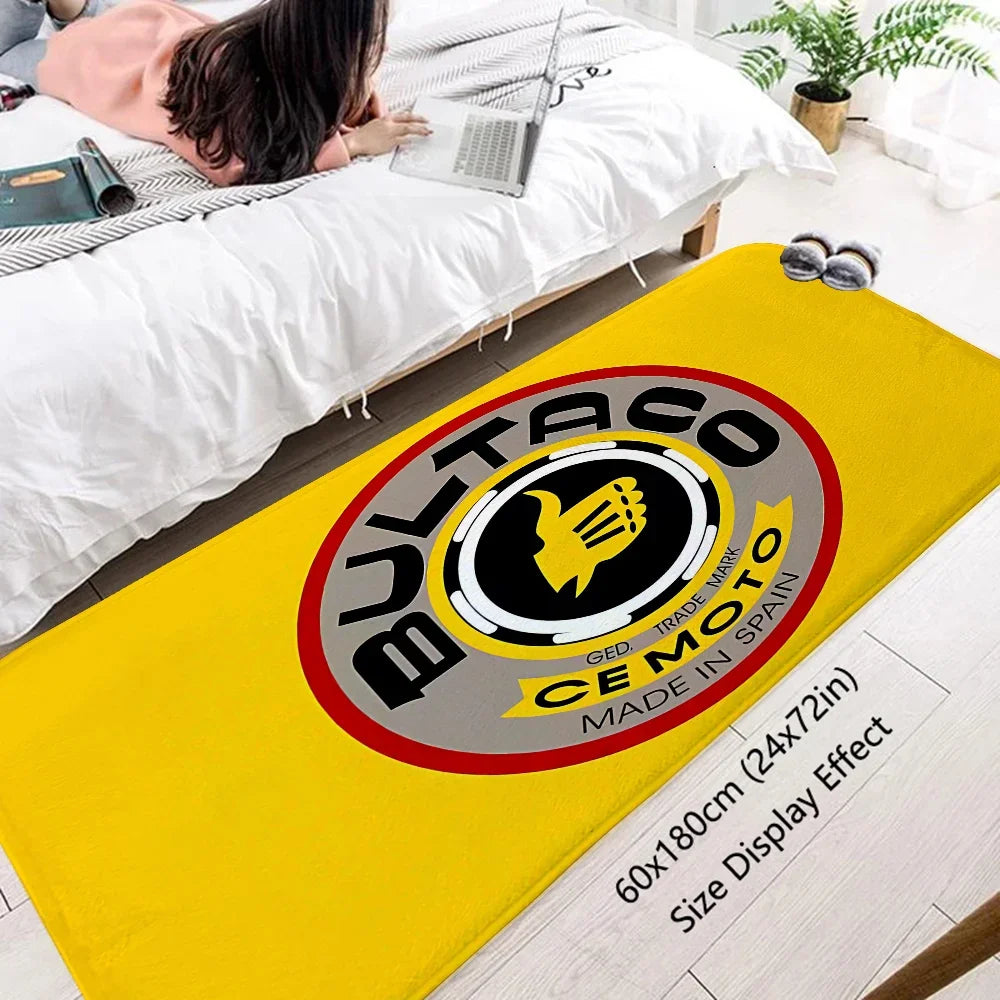 Bultacos Alpina Motorcycles Kitchen Carpet for Home Entrance Doormat Furry Mat for Hallway on the Floor Bedroom Mats Carpets