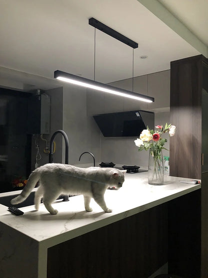 Dining room chandelier Nordic modern lamp dining table bar lamp restaurant lights kitchen lights office company led strip lamps
