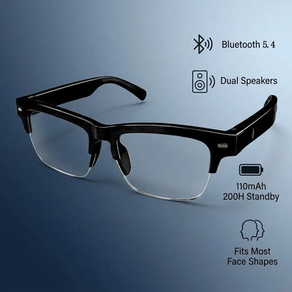 Smart Glasses Ultra-Light Playback Open-Ear Speakers Sunglasses Polarized Lens Smartglasses Bluetooth Glasses for Sports Travel