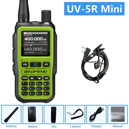 BAOFENG UV-5R Mini Air Band Receive VHF UHF Dual Band Transmit & Receive FM Amateur Ham VOX Walkie Talkie UV-5RMINI