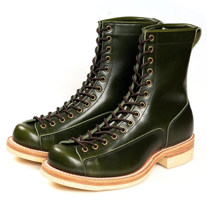 Motorcycle Boots Waterproof  Genuine Leather High-quality Off-Road Moto Boot Motorbike Higth-Top Shoes Botas De Motociclista Men