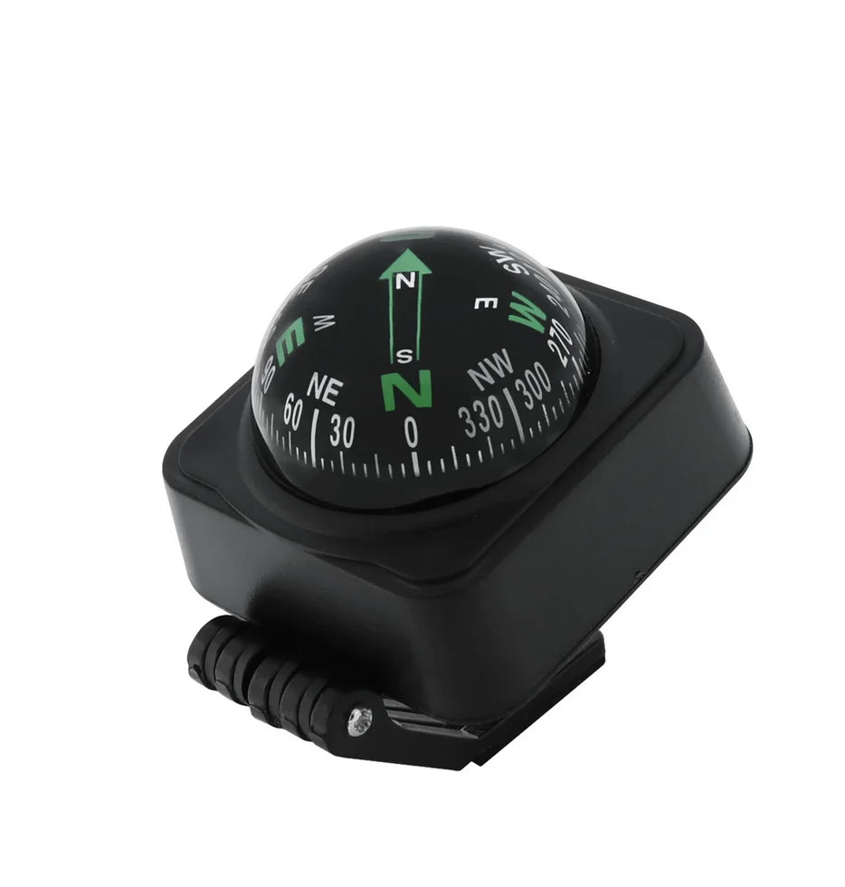 14X11cm Black ABS Macromolecule Plastic LED Light Digital Compass Magnetic Sphere Marine Military Electronic Boat Car Compass