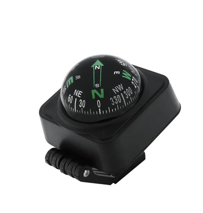 14X11cm Black ABS Macromolecule Plastic LED Light Digital Compass Magnetic Sphere Marine Military Electronic Boat Car Compass