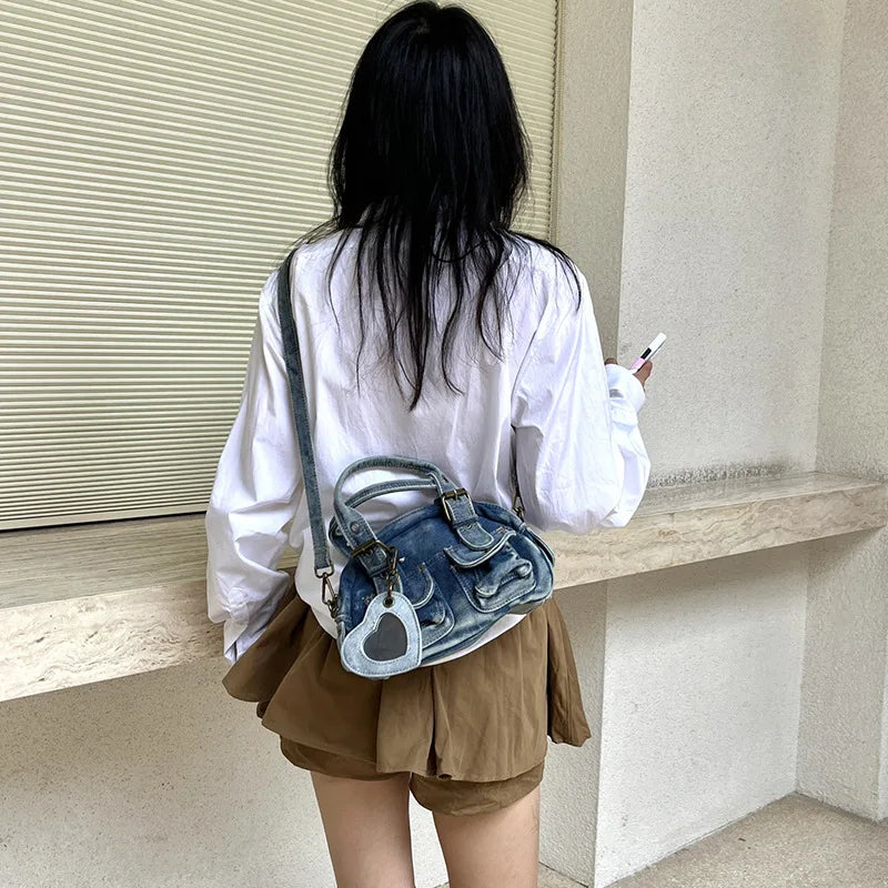 Denim Crossbody Bags for Women Shoulder Bags Hand-held Retro Purse and Handbags Luxury Bags Designers Bag Сумка Женская Bolsa