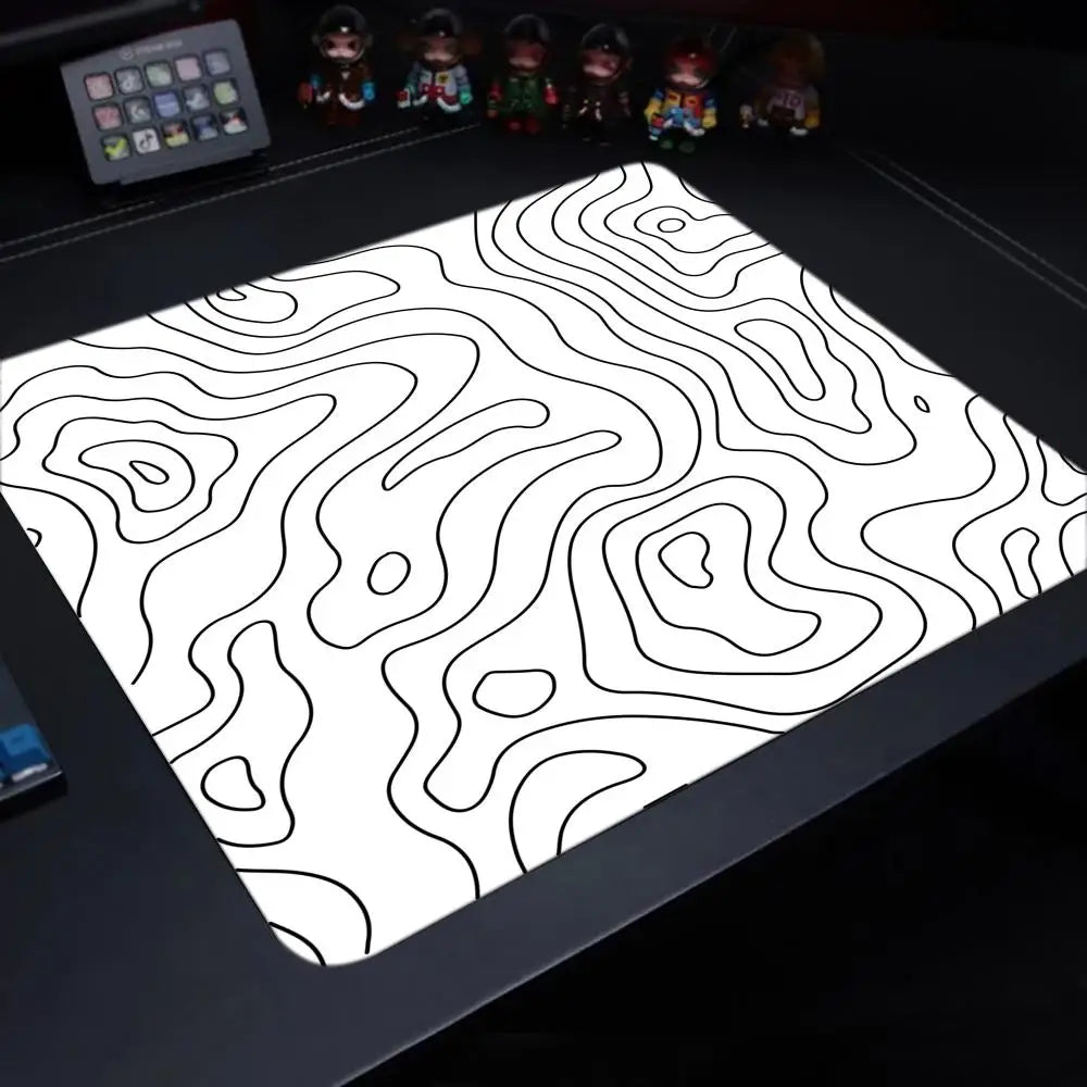 Fluid Mouse Pad 22X18 40X45 Square Computer Accessories Office Game Table Mats Rubber Anti-slip Mousepads Small Decor Desk Pads